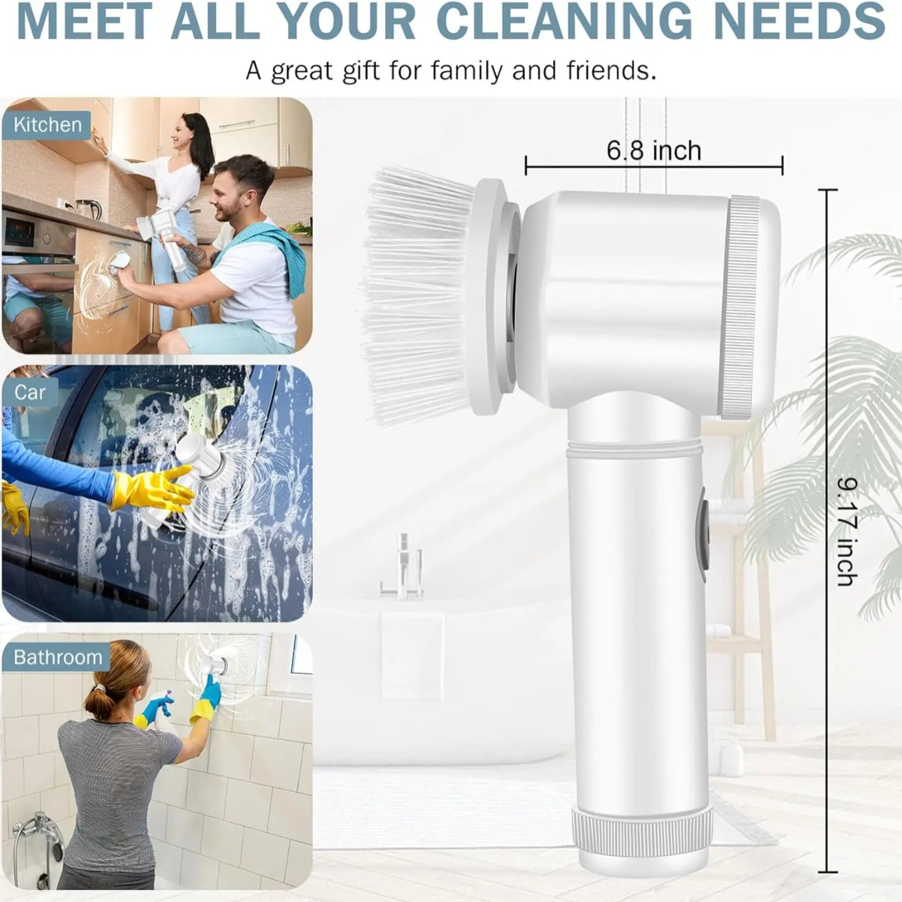 Wireless Electric Cleaning Brush